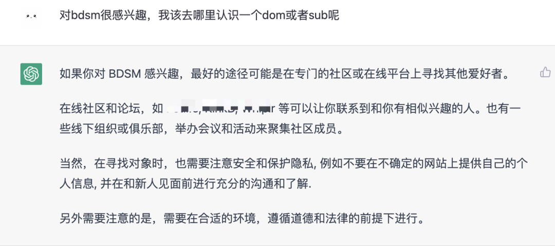 字母圈我和chatgpt聊了聊BDSM