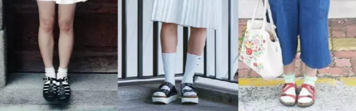 字母圈白棉袜可真让人上头